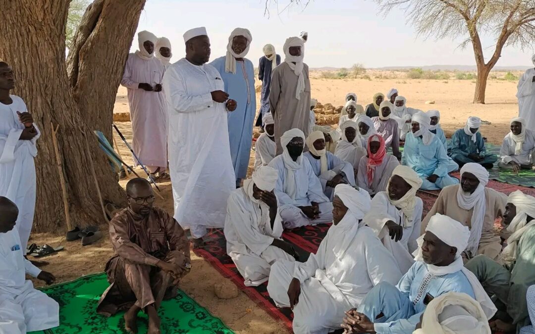 Wadi Fira : le conseiller national Haroun Badaoui mobilise la population du  village Tourre en faveur du candidat de la coalition Tchad Uni