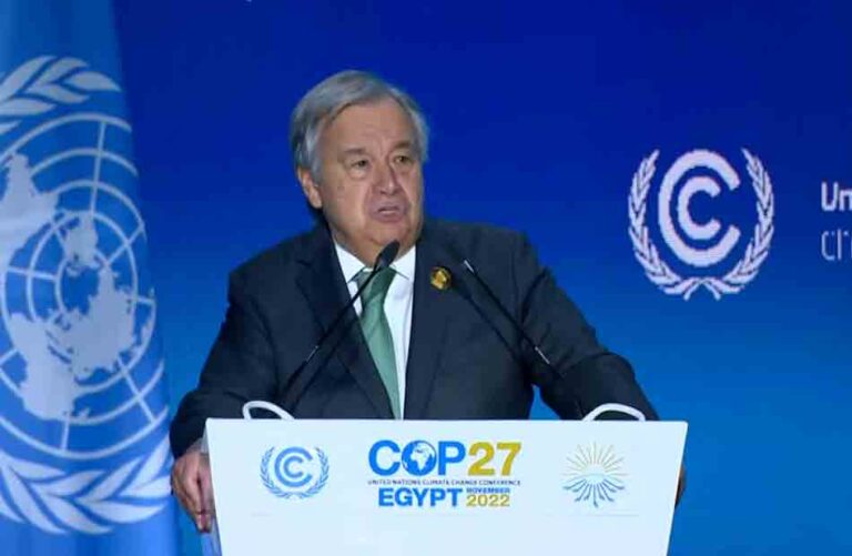 COP27 : Antonio Guterres exhorte à finaliser un accord ambitieux