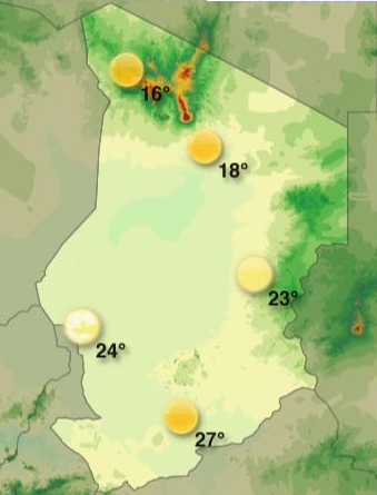Prévisions météo de la semaine pour N'Djamena – Tchad