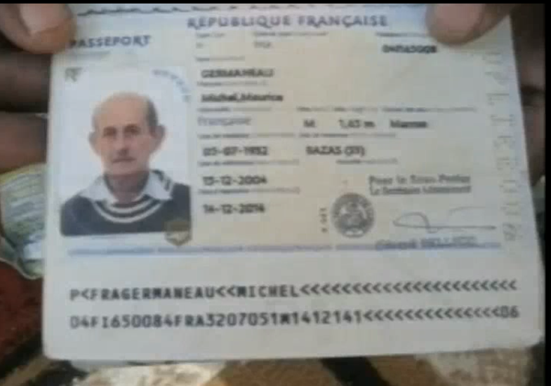 Tchad : Mort des terroristes, nouvelle preuve le passeport de Michel Germaneau otage français exécuté en 2010