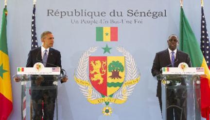 Visite d'Obama au Sénégal: le président américain promet de "reconduire et d'améliorer" l'AGOA
