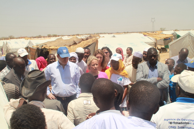 Tchad : JOHN GING directeur des opérations d'OCHA a visité le site des retournés de la RCA à Gaoui