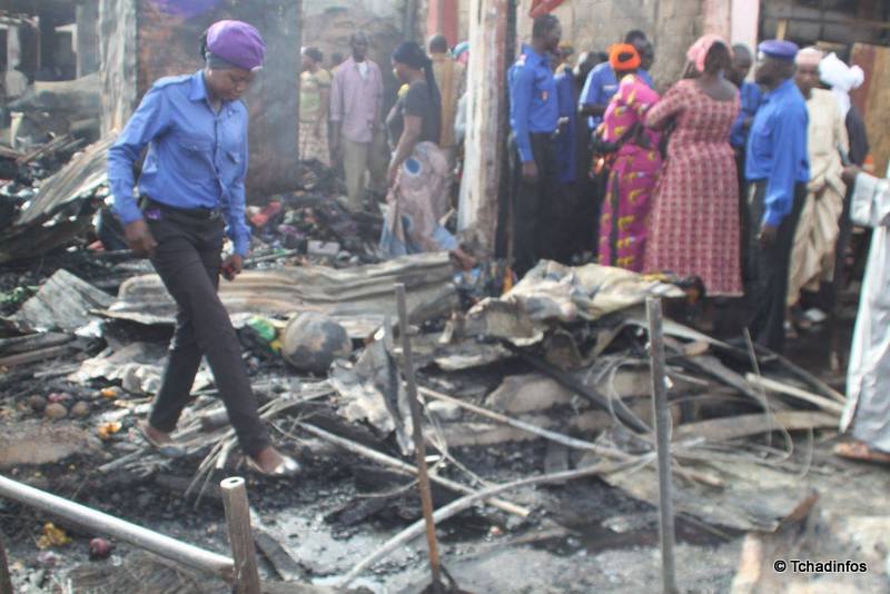 Incendie marché central de N’Djamena : des millions de francs CFA partis en fumée