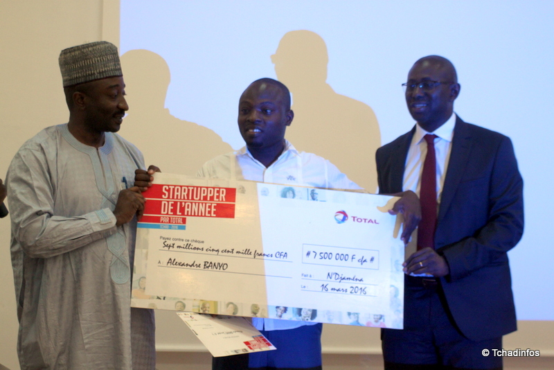 Total Marketing Tchad prime les trois lauréats du Challenge Startupper de l’année 2016