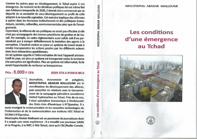 Livre : « Les conditions d’une émergence au Tchad » par Moustapha Abakar Malloumi