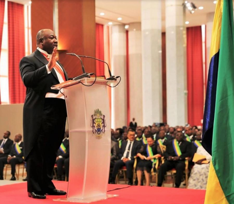 Gabon : Ali Bongo Ondimba investi pour un nouveau mandat à la tête du pays