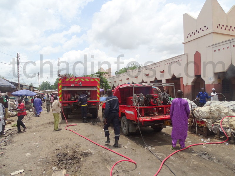Incendie mineur au marché central de N’Djamena