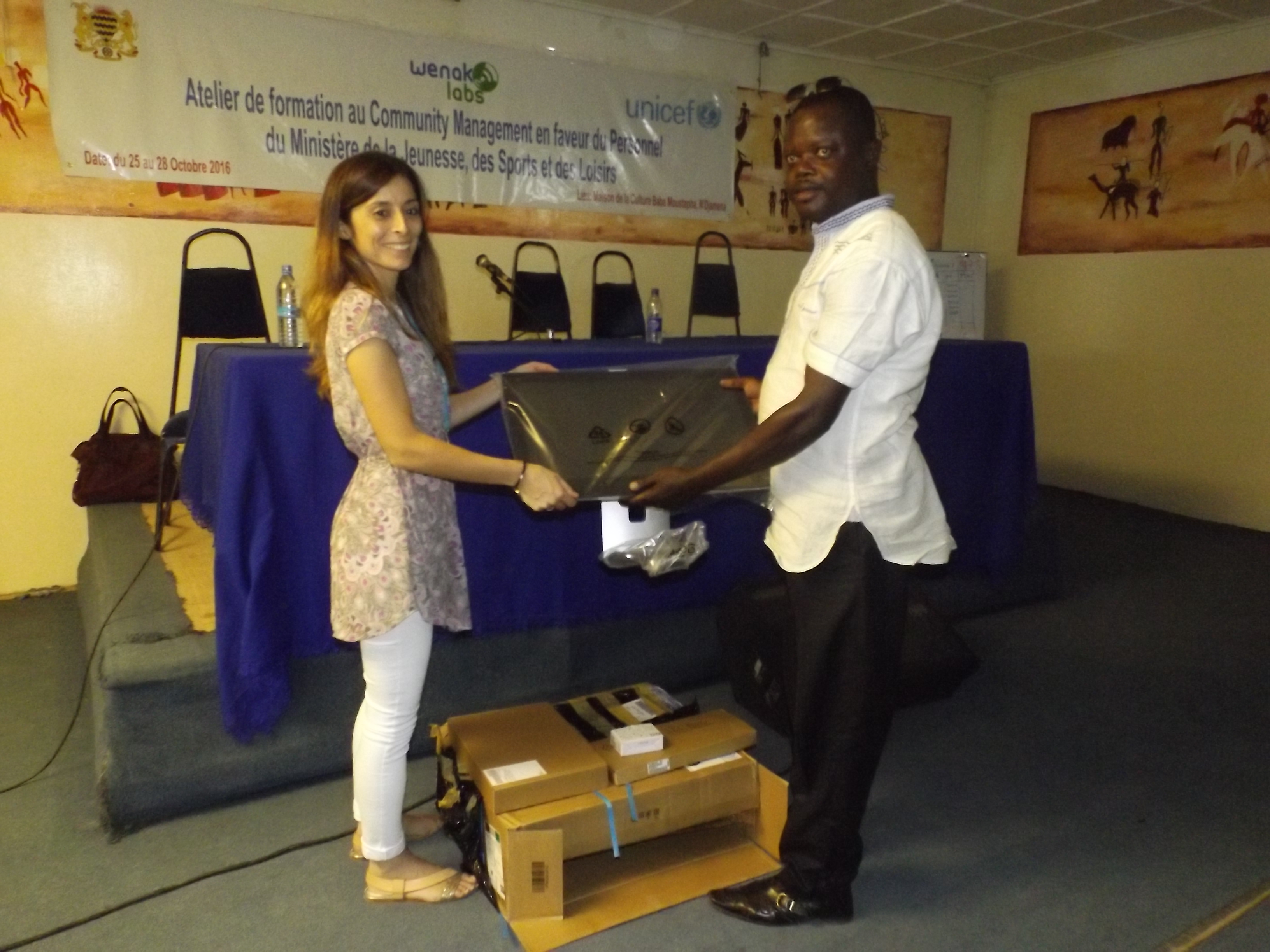 Tchad : l’UNICEF dote les jeunes en matériels d’informatique