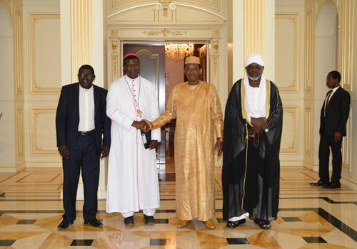 Deby a reçu les trois leaders religieux du Tchad