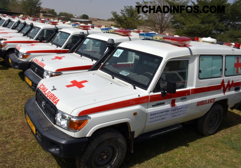 Tchad : Cent ambulances et  dix corbillards au profit des délégations régionales sanitaires