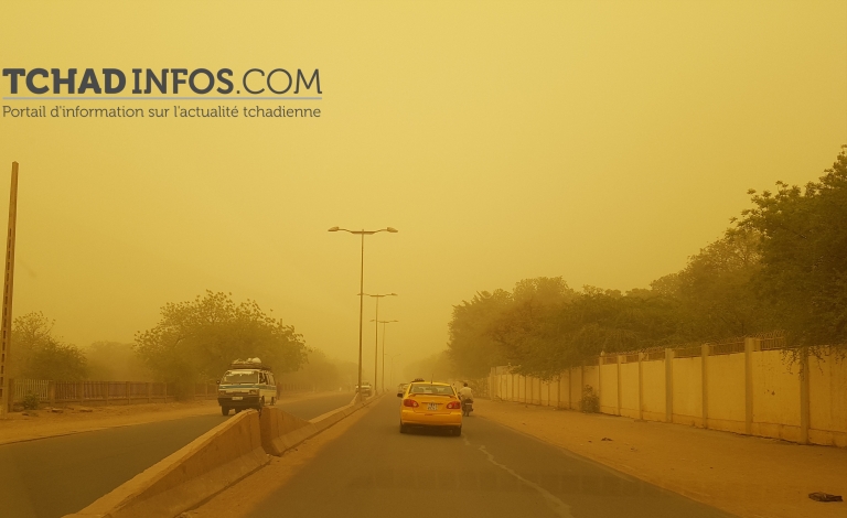 Climat : N’Djamena engloutie par une poussière à perdre la vue