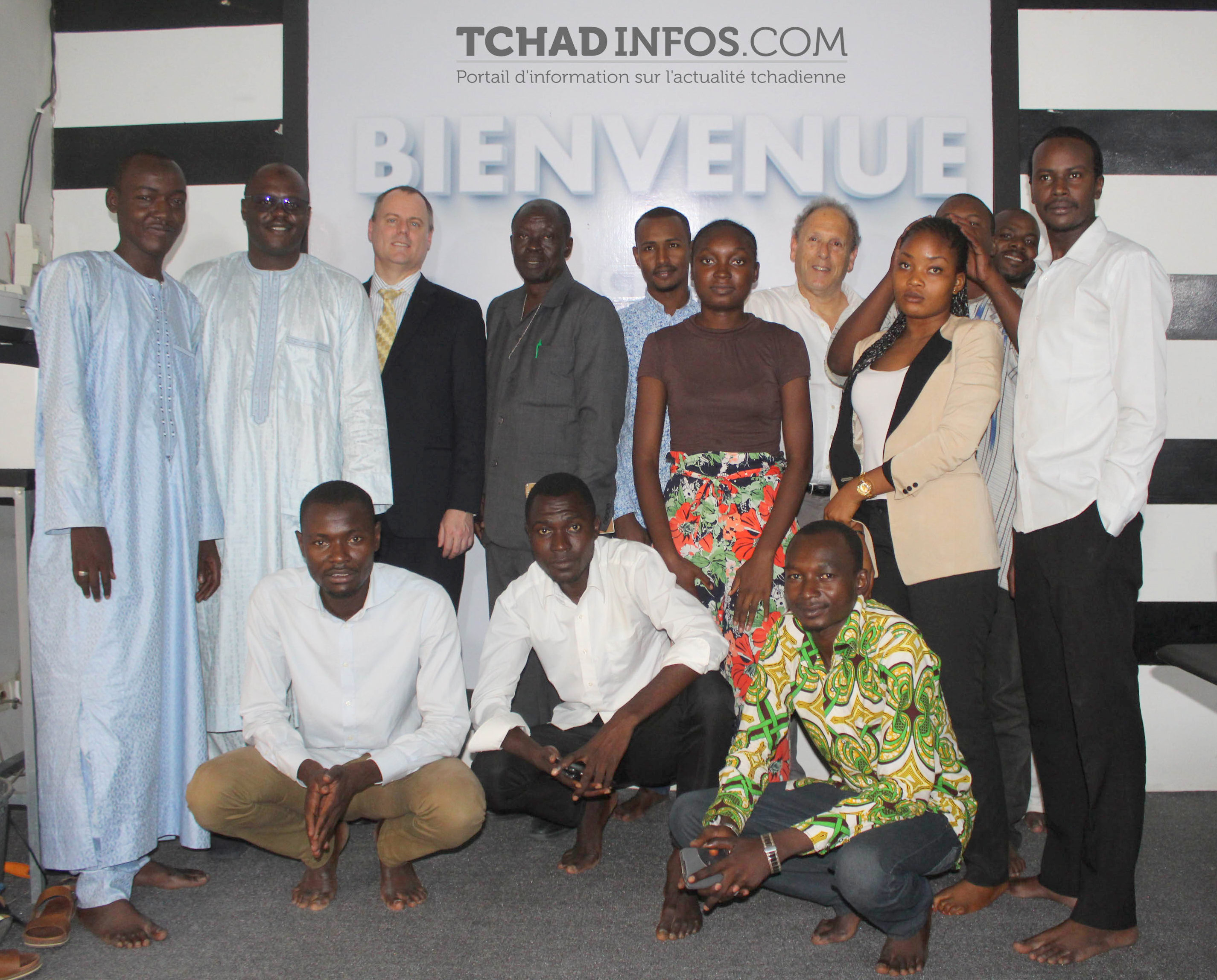 Le service culturel et de presse de l’ambassade des USA au Tchad rend visite à la rédaction de Tchadinfos.com