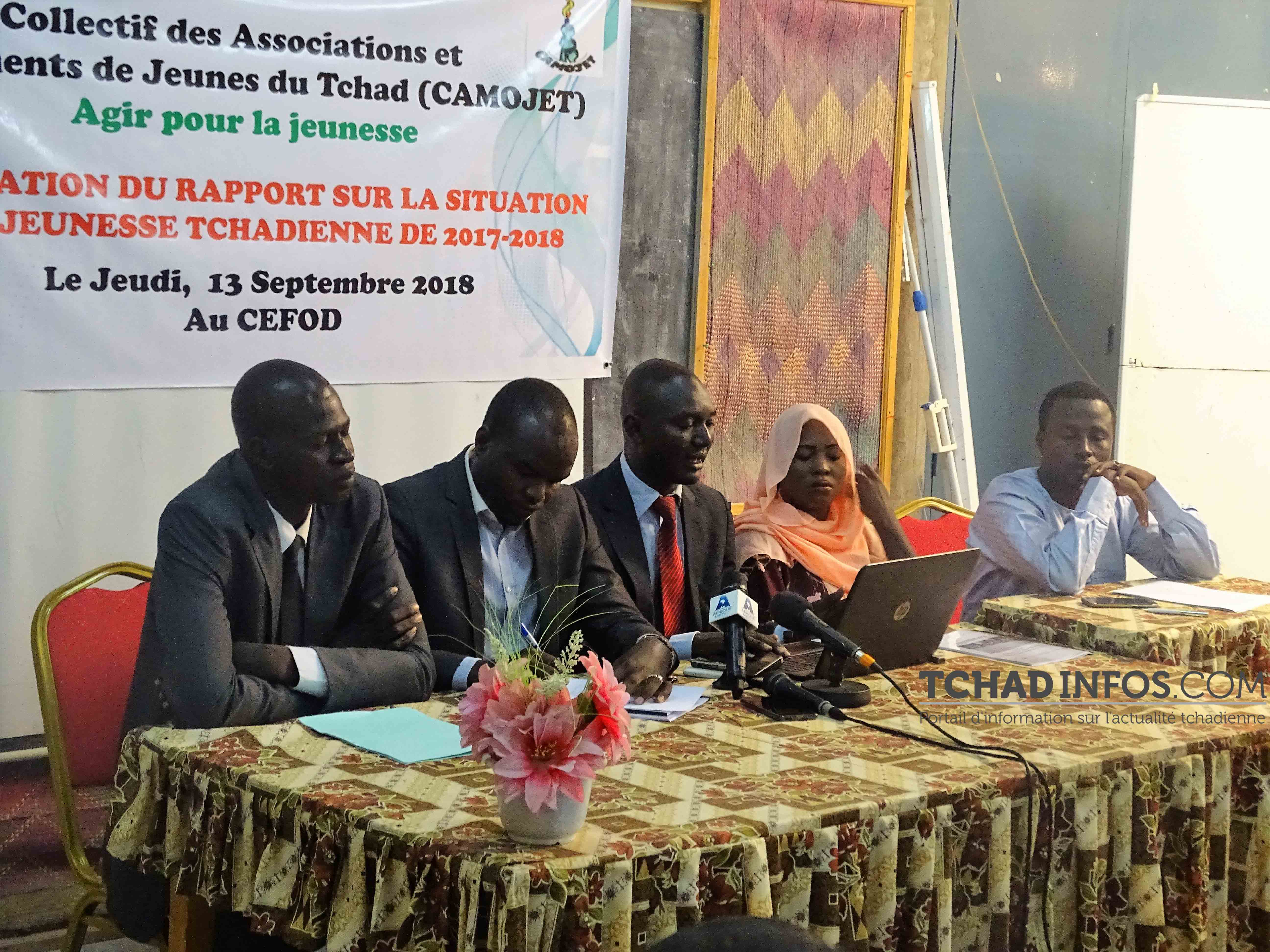 Tchad : le CAMOJET s’inquiète de la situation de la jeunesse tchadienne