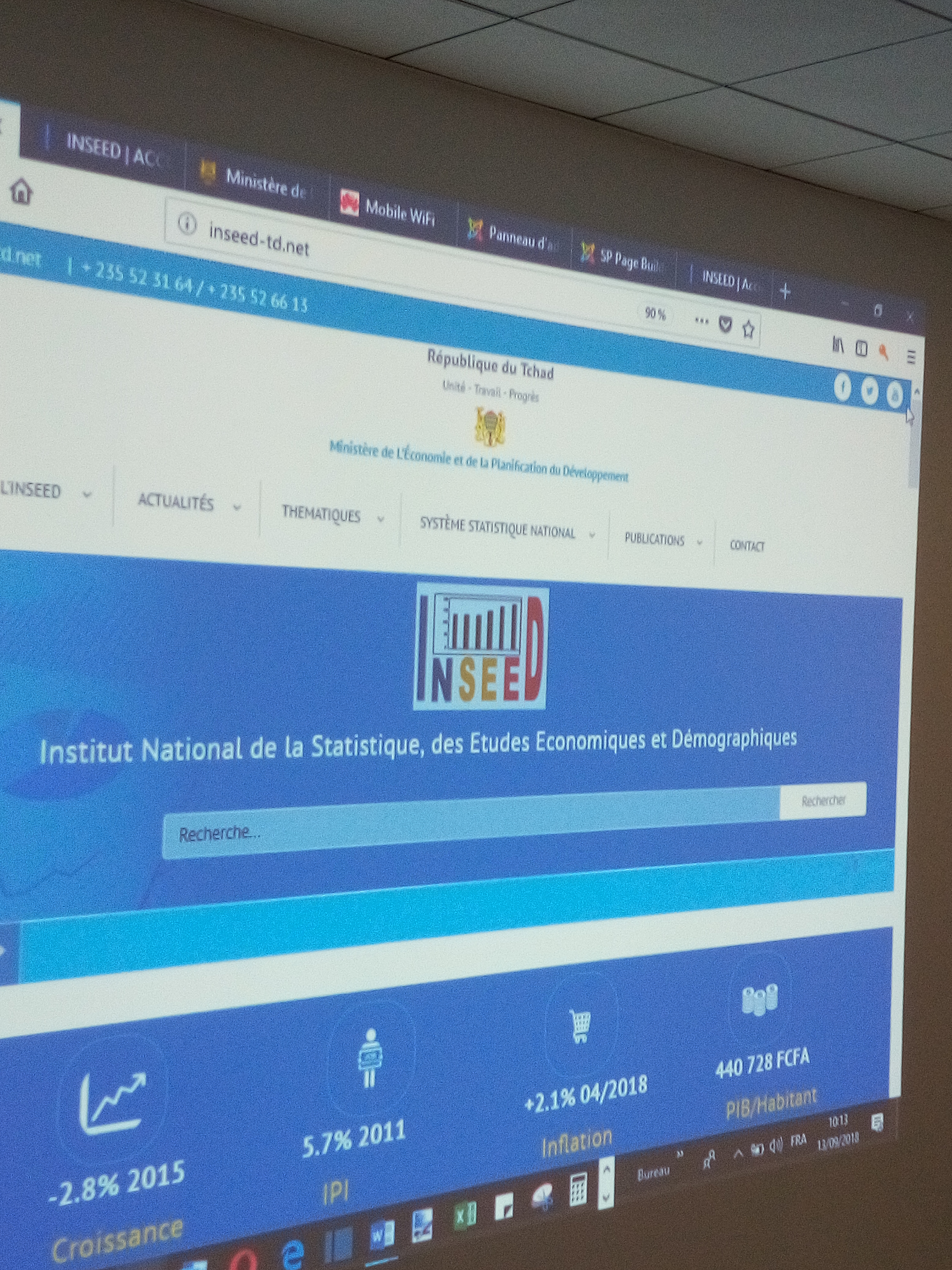 Tchad : l’Institut national de la Statistique se dote d’un nouveau site web