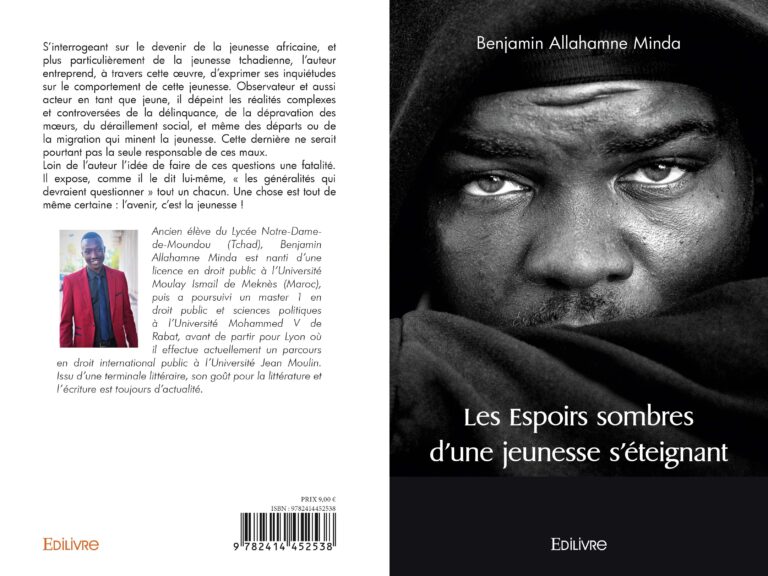Livre : « Les espoirs sombres d’une jeunesse s’éteignant », signé Benjamin Allahmne Minda