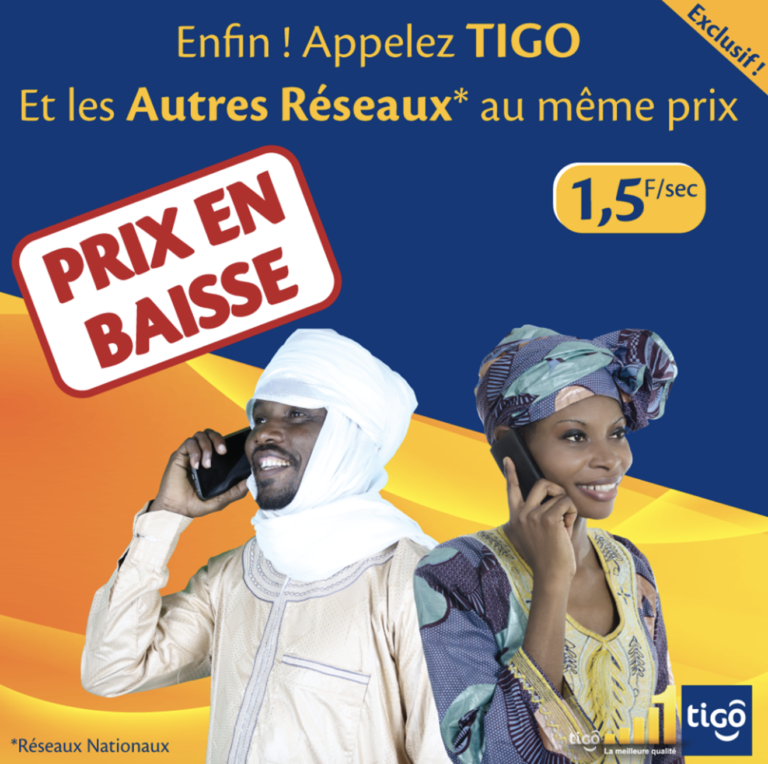 Télécommunication : Tigo Tchad baisse encore ses prix