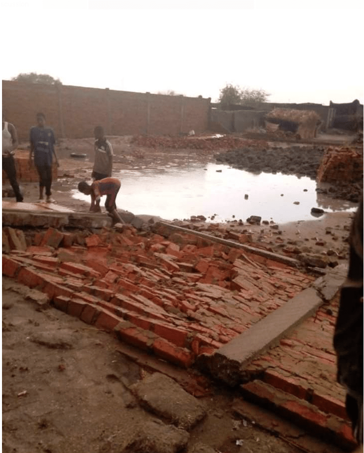 Société : des dégâts à Massakory après une grosse pluie