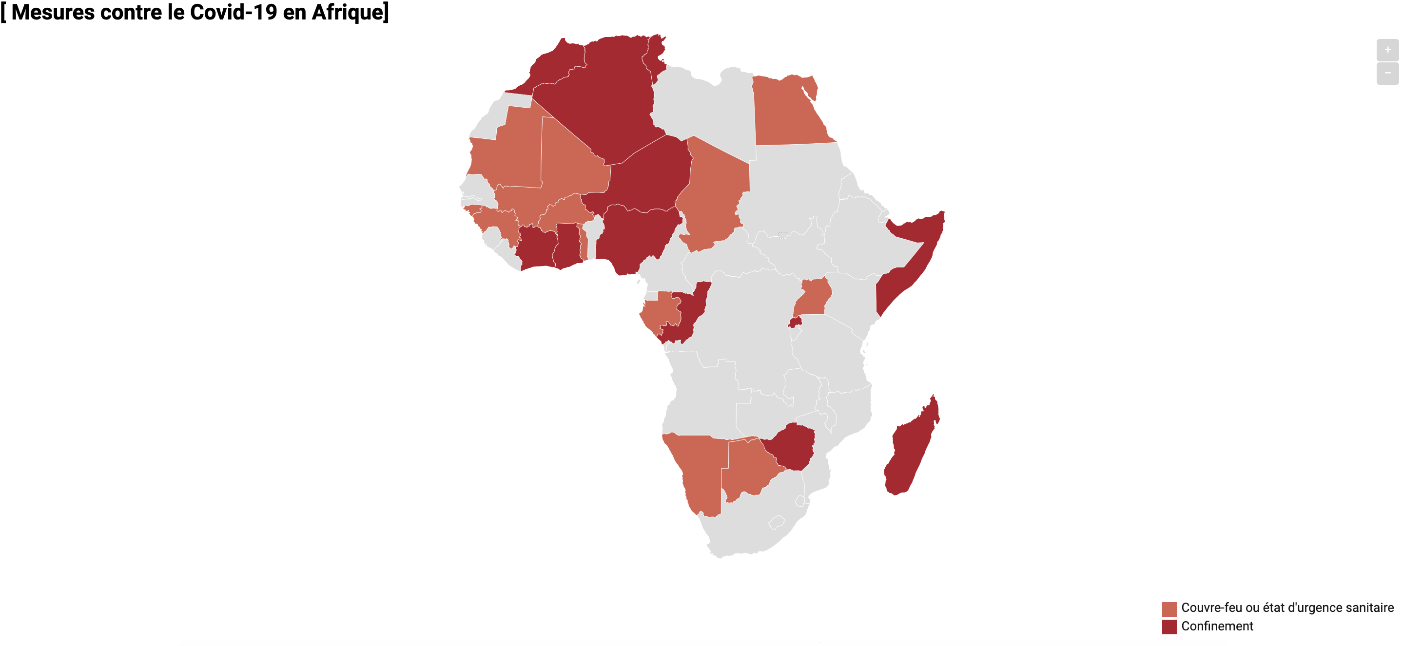 Coronavirus : Quels sont ces pays africains confinés ou sous couvre-feu ?
