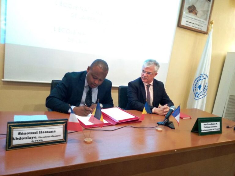 Tchad-France: les Écoles nationales d’administration des deux pays signent un accord de partenariat