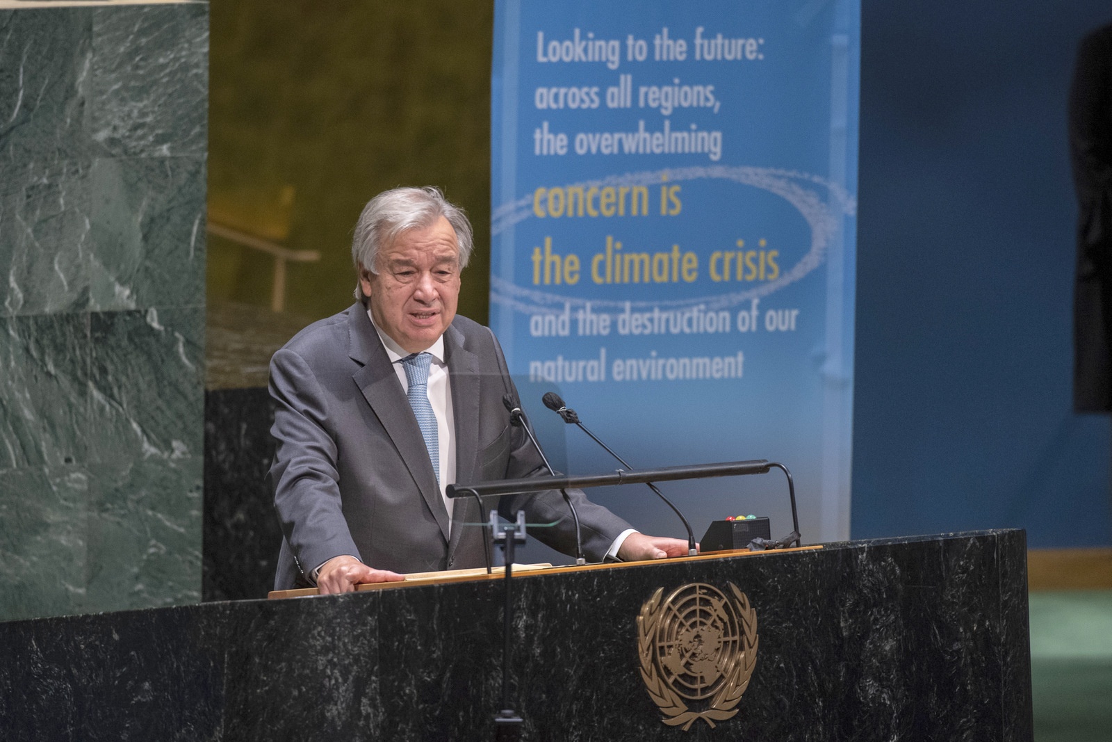 Guterres a souligné que les idéaux des Nations Unies la paix, la justice, l’égalité et la dignité sont les phares pour un monde meilleur