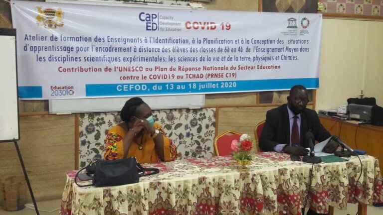 Tchad : l’Unesco promeut des techniques d’enseignement des sciences à distance
