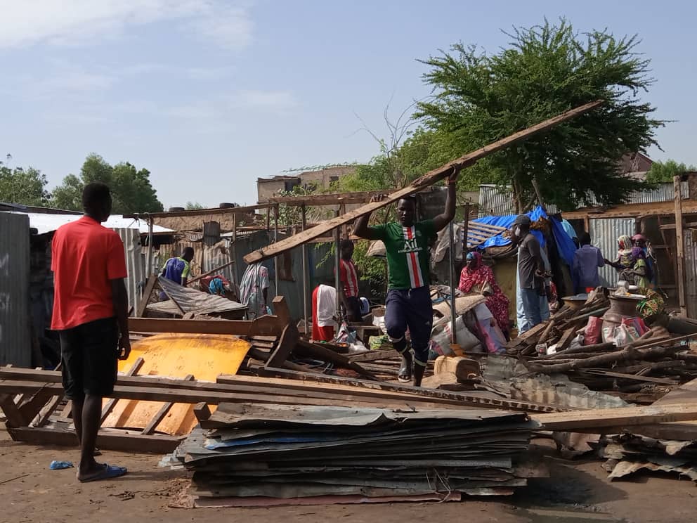 Tchad : déguerpissement au marché champ des fils