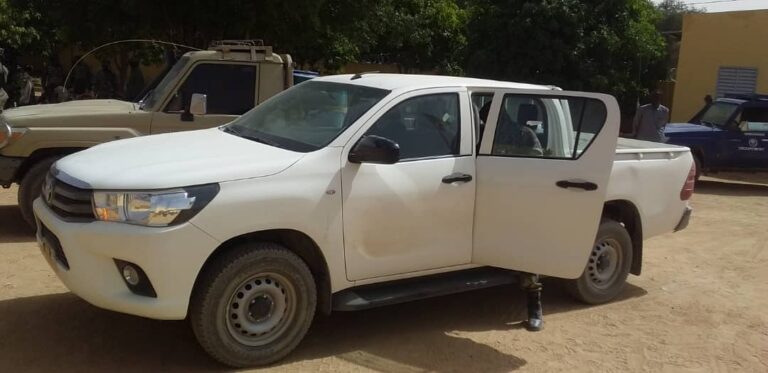 Le véhicule du DG du ministère de la Justice volé à N’Djaména, et retrouvé dans le Batha