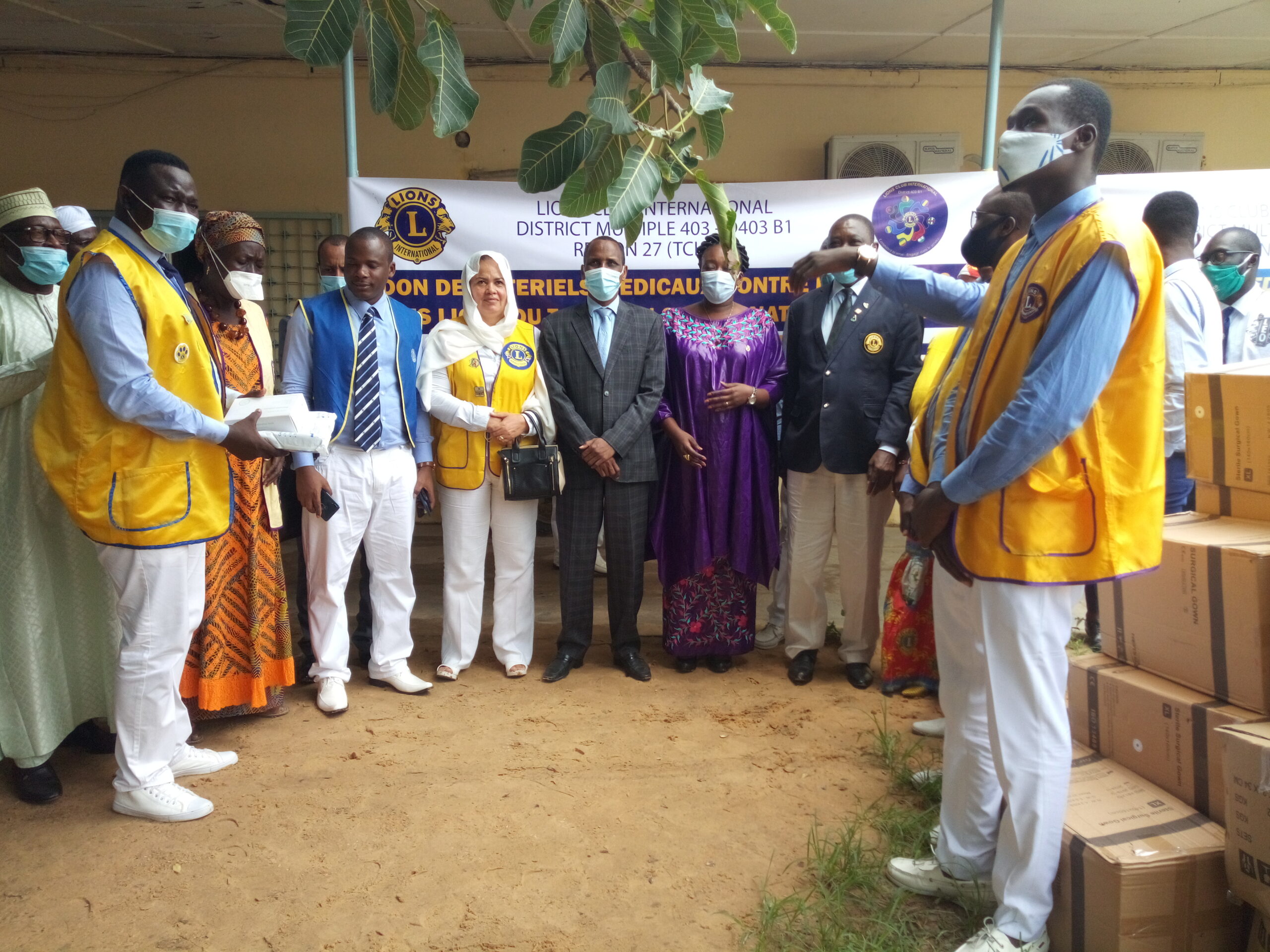Covid-19 : le  district 403 B1 de   Lions club fait un don  de matériels médicaux au Tchad