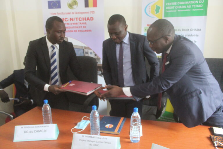 Tchad : le centre CAMC-N signe un accord de partenariat avec le centre d’animation  du droit