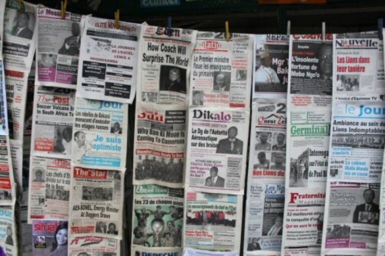 Cameroun : la liberté de la presse fait marche arrière selon RSF