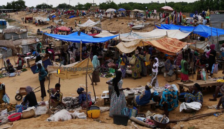 Tchad : après l’inondation, les commerçants du marché de Walia Ngoumna se réinstallent