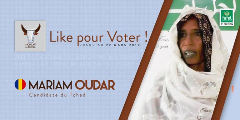 Lait local : la Tchadienne Mariam Oudar en lice pour le « Prix de la femme entrepreneure innovante »
