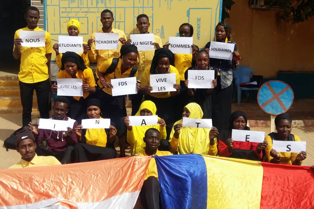 Niger : les étudiants tchadiens de l’IFTIC ont rendu hommage aux soldats nigériens