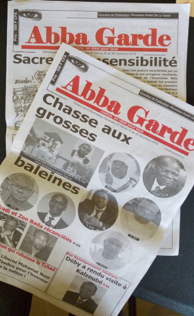 Tchad : les journaux Abba Garde et le Baromètre suspendus pour trois mois