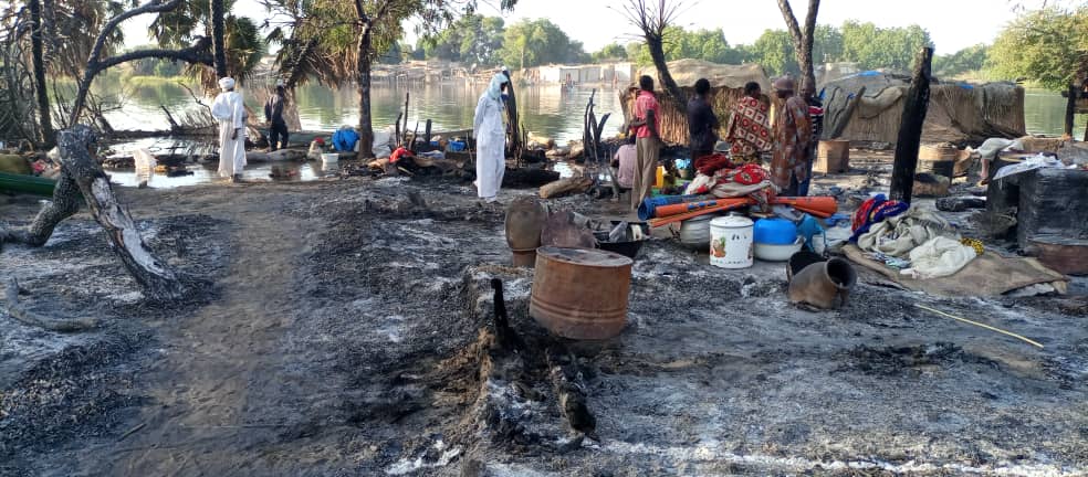 un incendie provoque de lourds dégâts dans le Lac Tchad