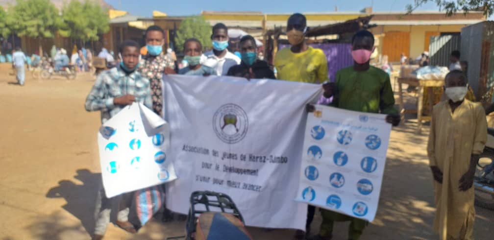Mongo : l’association des jeunes de Haraze Djombo sensibilise les commerçants contre le covid-19