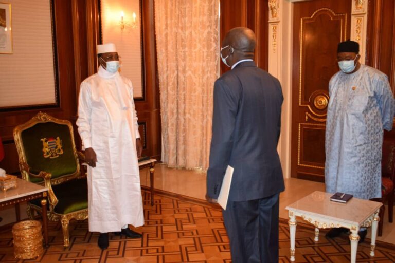 Le président de l’Assemblée nationale centrafricaine reçu par le Chef de l’Etat