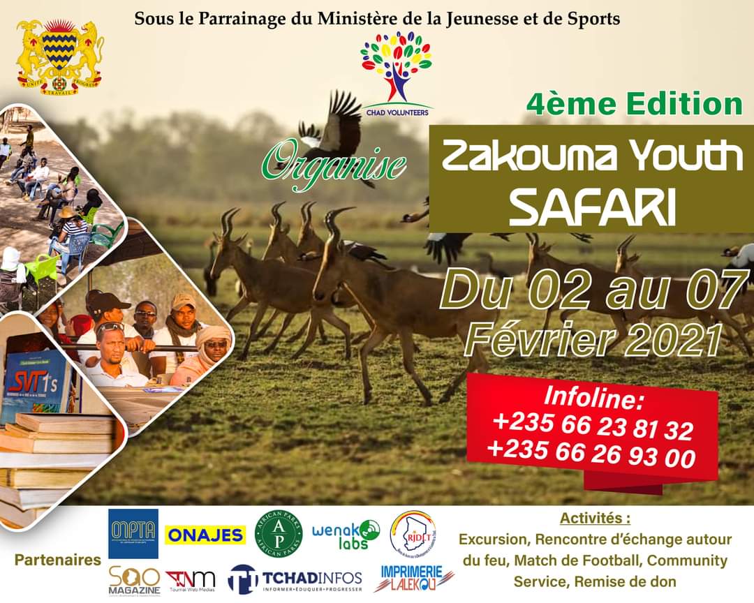 La 4e édition de Zakouma Youth Safari est prévue du 2 au 7 février
