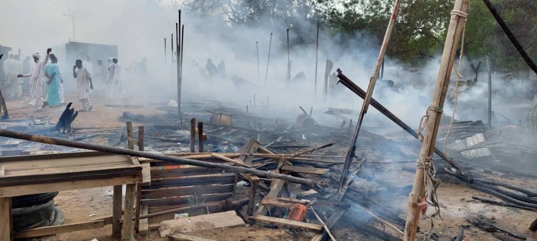 Tchad : Plusieurs boutiques parties en fumée à “Tacha Moussoro”