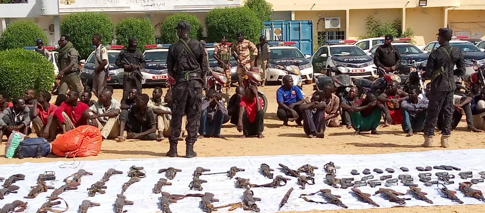 Tchad: la police nationale présente plusieurs présumés malfrats