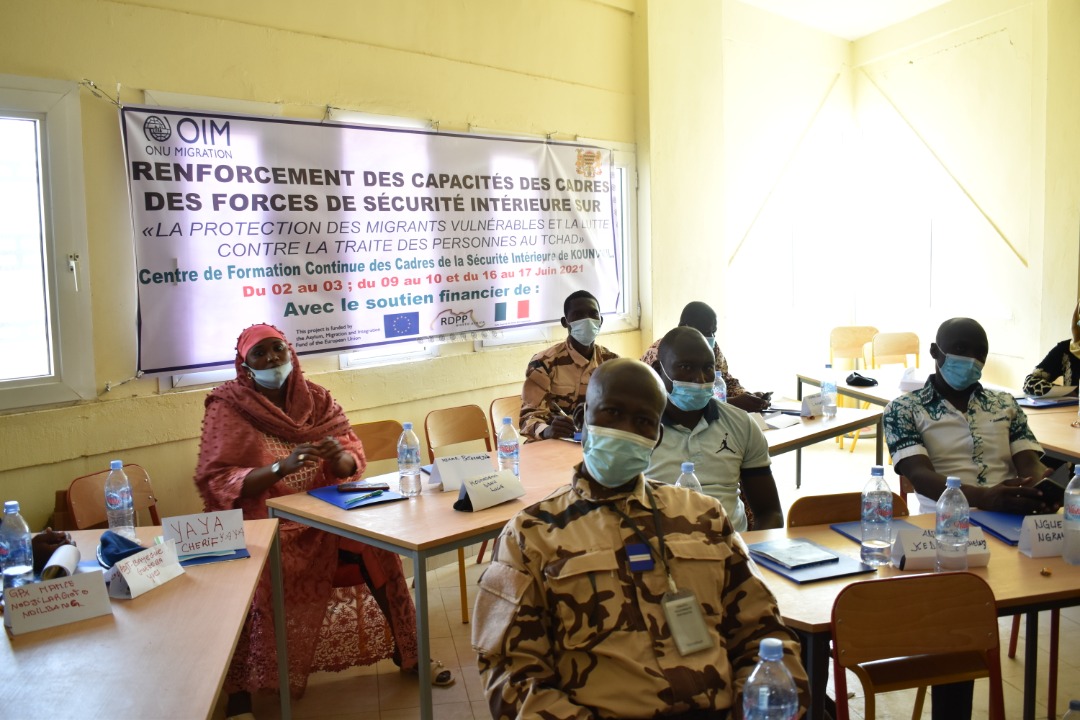 Tchad : 120 cadres des forces de sécurité formés en protection des migrants vulnérables et la lutte contre la traite des personnes