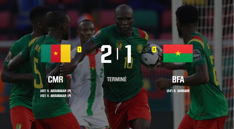 Cameroun can 2022 ALGERIE