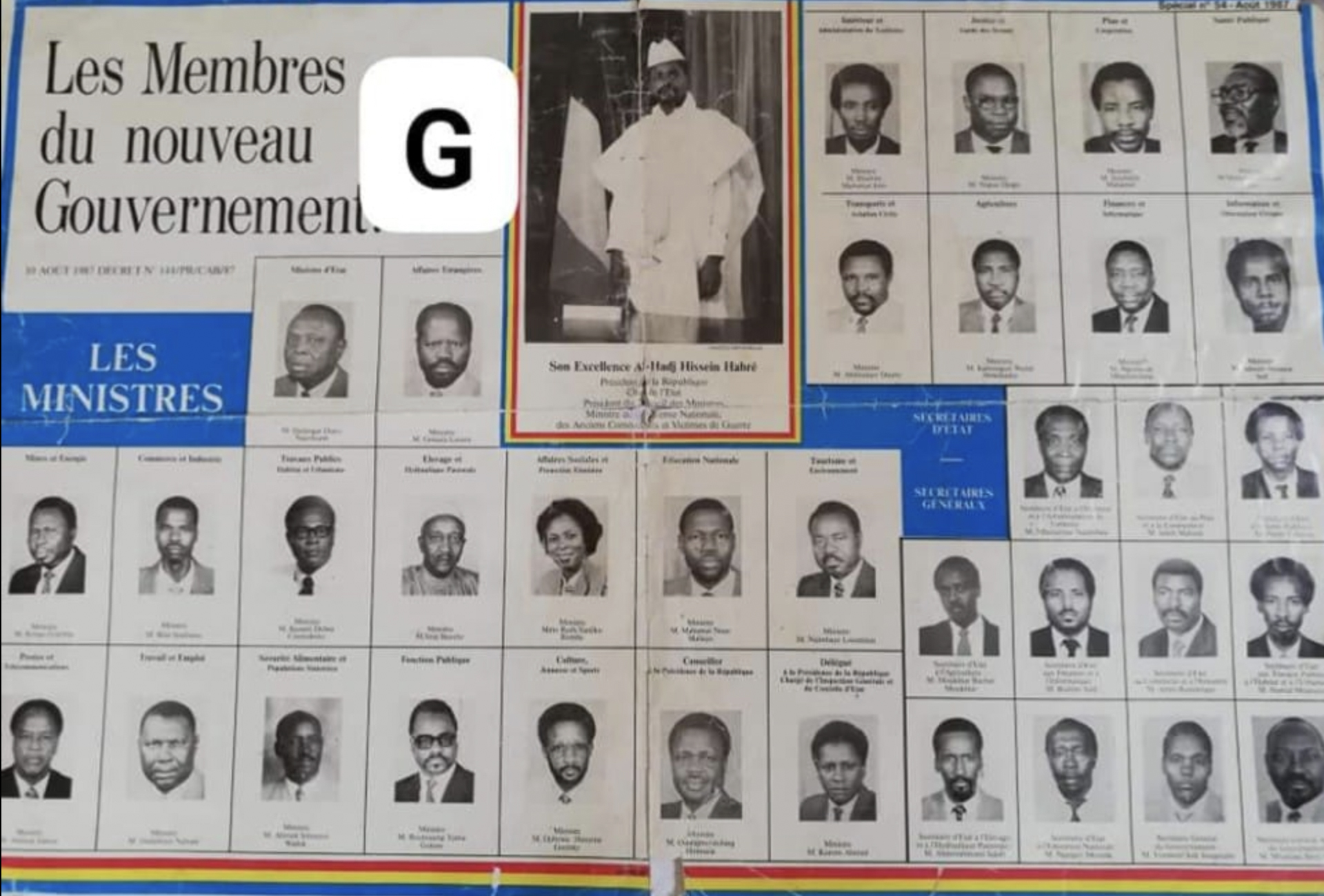 Tchad : les ministres du dernier gouvernement d’Habré
