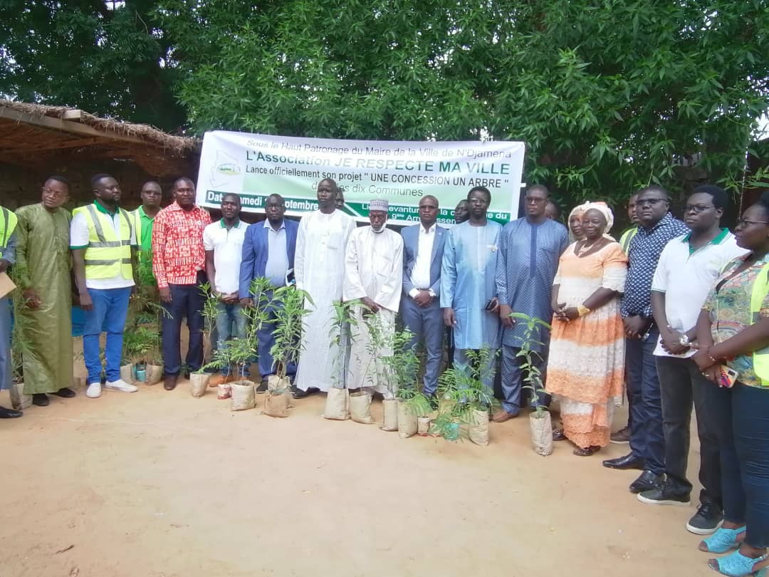 Tchad : l’association ”Je respecte ma ville” lance son projet ” une concession, un arbre”