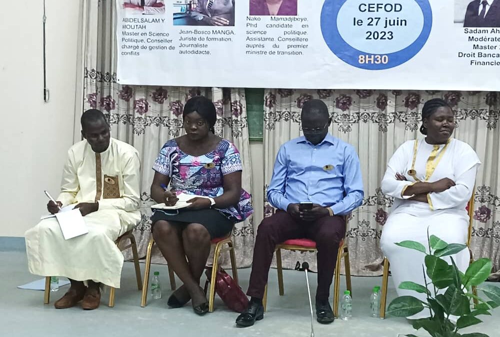 Tchad : un panel de féministes anime un débat sur le rôle de la femme dans la prévention des conflits