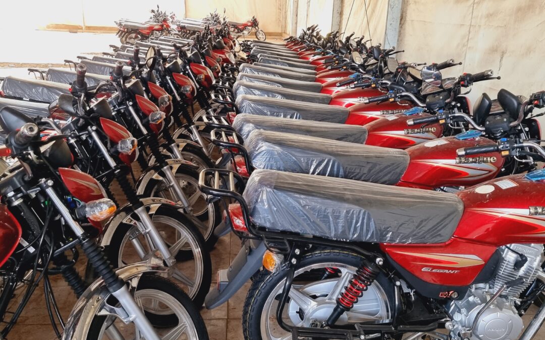 Moyen Chari : 100 motos offertes aux forces de défense et de sécurité