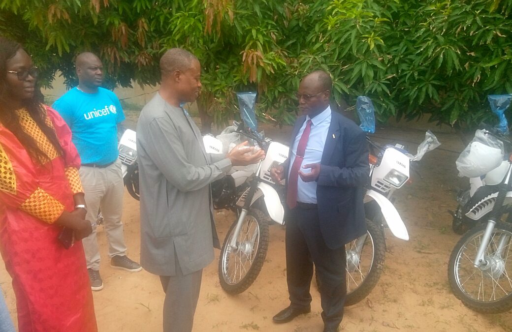 Tchad : 150 motos remises au ministère de la Santé par l’UNICEF