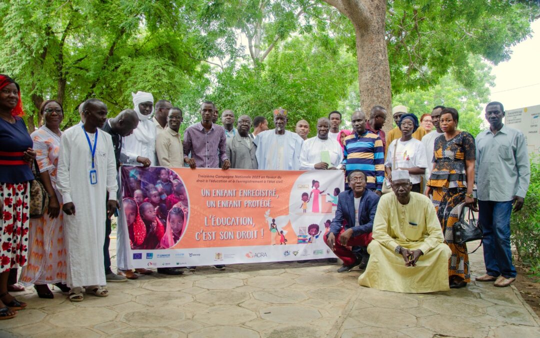 Tchad : la fondation ACRA lance une campagne nationale de sensibilisation à la scolarisation et à l’enregistrement des enfants à l’état civil