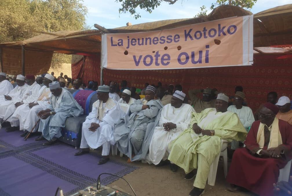 La communauté Kotoko  sensibilise la population de Mani pour le OUI au référendum constitutionnel