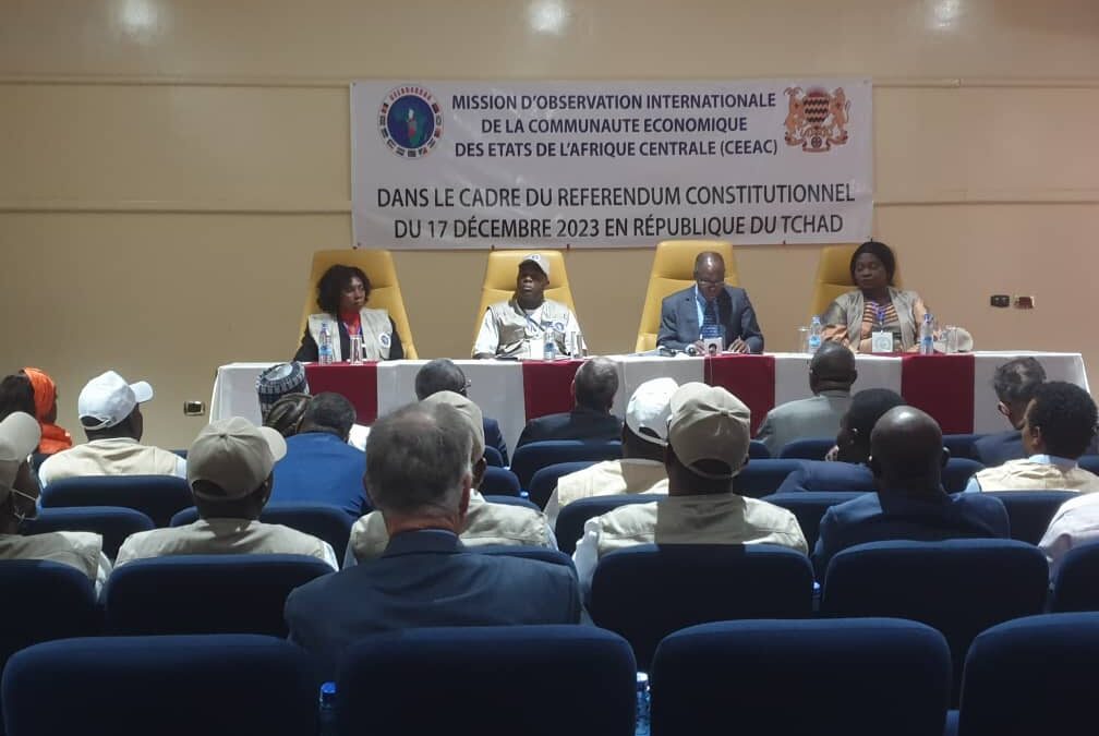 Référendum : la mission d’observation internationale de la communauté des Etats de l’Afrique Centrale  se félicite du bon déroulement du vote